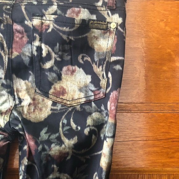 7 for all mankind Floral Dressy Jeggings - Picture 4 of 5